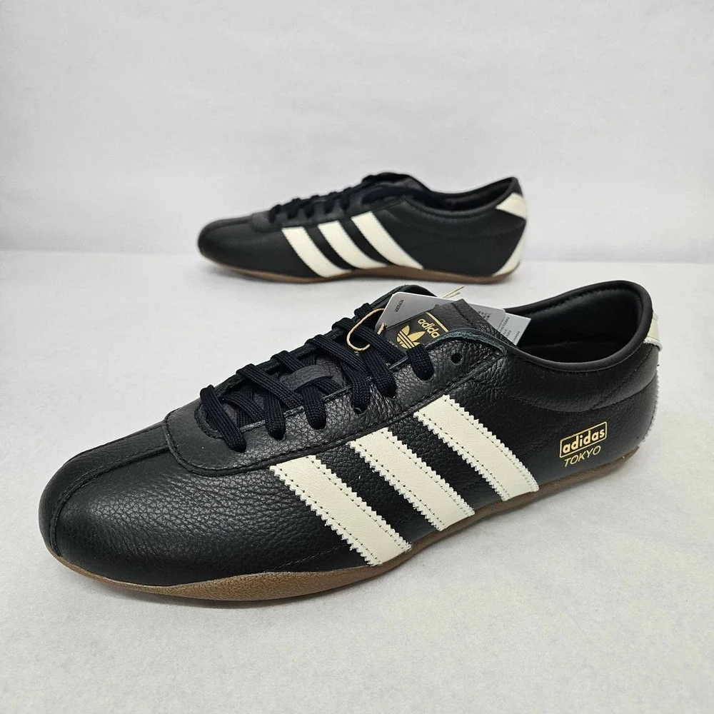 Adidas Tokyo W Black White‎ Leather Casual Sneakers Shoes Women's US 9.5 JQ0598